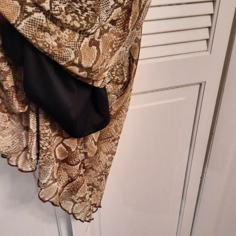PYTHON PRINT DRESS W/LINING - Picture 5 of 5
